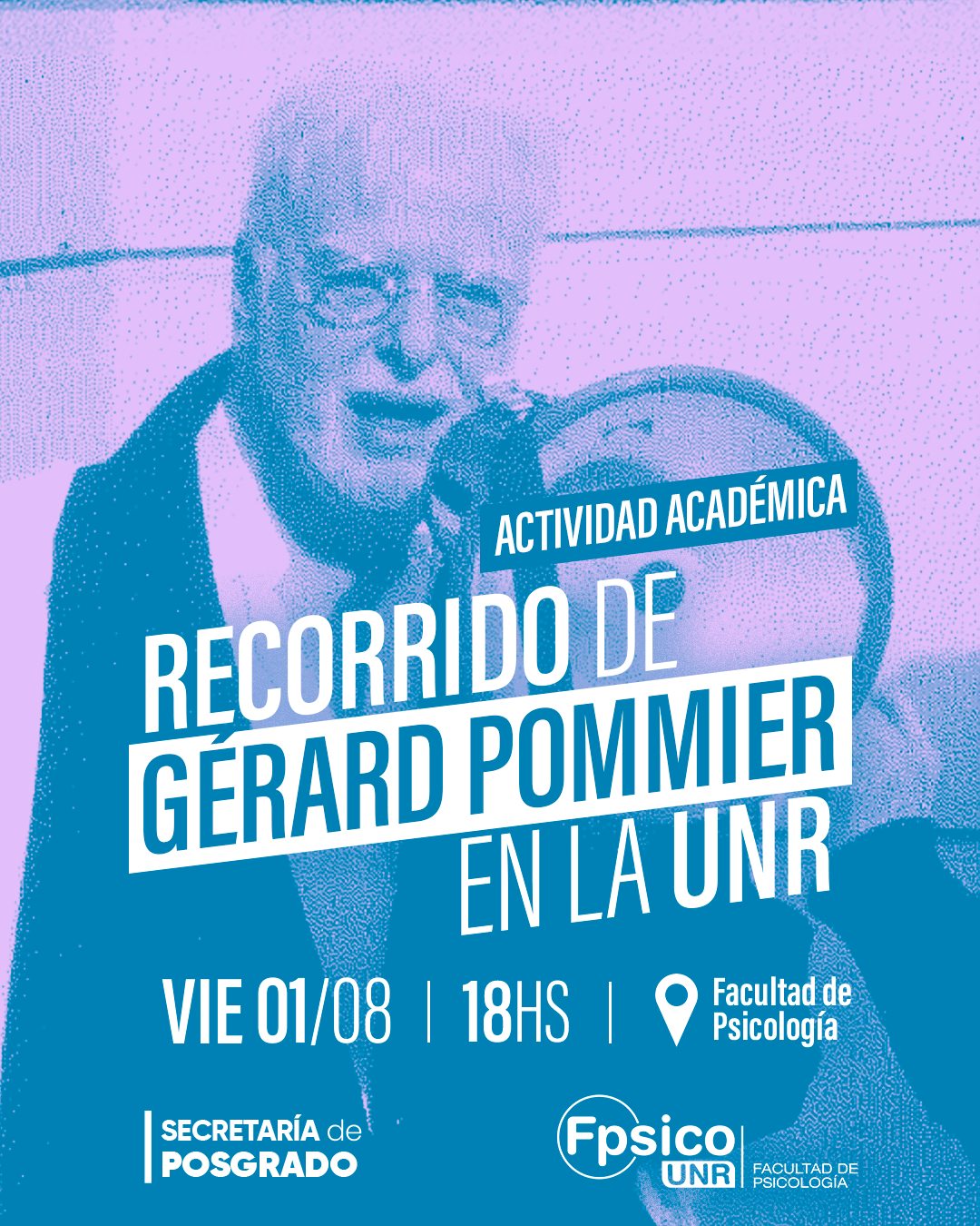 Recorrido de Gérard Pommier en la UNR