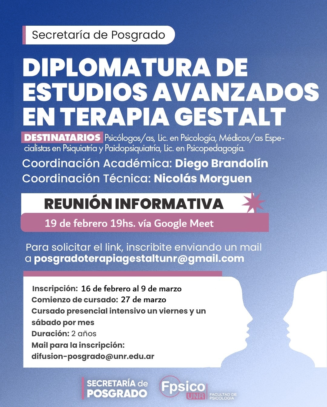  DIPLOMATURA DE ESTUDIOS AVANZADOS EN TERAPIA GESTALT